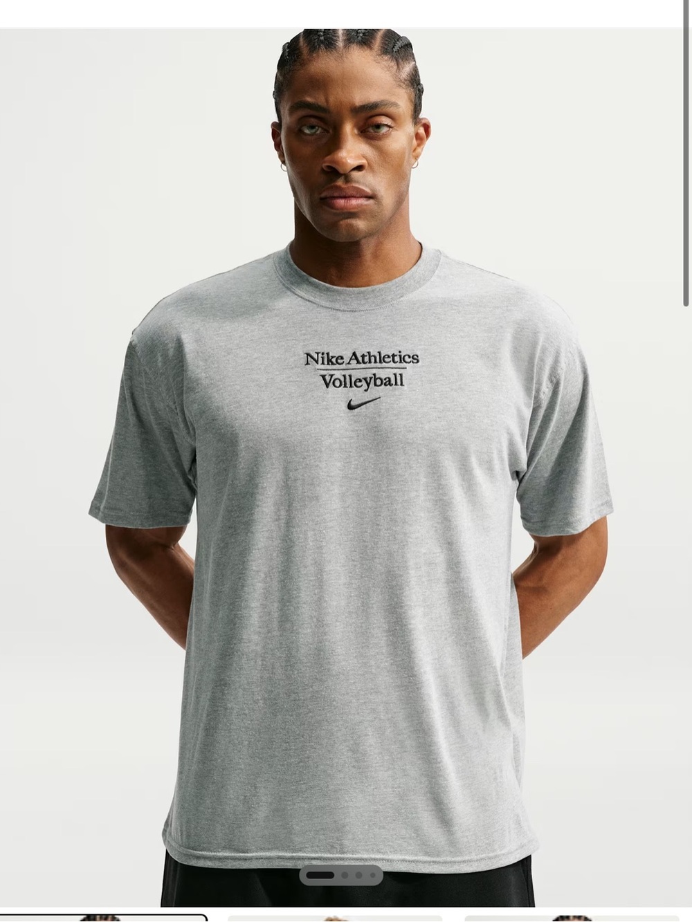 Nike Athletics Volleyball Graphic T-Shirt - Light Gray